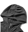 FADED SHIRRED COMPACT ZIP UP HOODIE