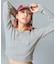 DISTRESSED LOGO PATCH L/S COMPACT TOP