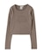 DISTRESSED LOGO PATCH L/S COMPACT TOP