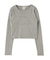 DISTRESSED LOGO PATCH L/S COMPACT TOP