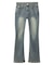 LOW RISE FLARE SKINNY DENIM PANTS