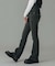 LOW RISE FLARE SKINNY DENIM PANTS