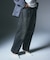 LOGO PATCH WIDE TAPERED DENIM PANTS