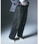 LOGO PATCH WIDE TAPERED DENIM PANTS