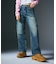 LOGO PATCH WIDE TAPERED DENIM PANTS