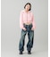 LOGO PATCH WIDE TAPERED DENIM PANTS