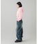 LOGO PATCH WIDE TAPERED DENIM PANTS