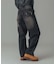 LOGO PATCH WIDE TAPERED DENIM PANTS