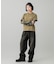 LOGO PATCH WIDE TAPERED DENIM PANTS