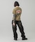 LOGO PATCH WIDE TAPERED DENIM PANTS