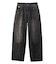 LOGO PATCH WIDE TAPERED DENIM PANTS