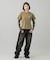 LOGO PATCH WIDE TAPERED DENIM PANTS