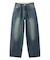 LOGO PATCH WIDE TAPERED DENIM PANTS