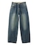 LOGO PATCH WIDE TAPERED DENIM PANTS