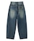 LOGO PATCH WIDE TAPERED DENIM PANTS