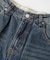 LOGO PATCH WIDE TAPERED DENIM PANTS