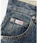 LOGO PATCH WIDE TAPERED DENIM PANTS
