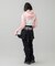 LOW RISE HIP LOGO PANTS