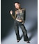 LOW RISE CARGO POCKET DENIM PANTS