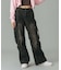 LOW RISE CARGO POCKET DENIM PANTS