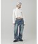 LOW RISE CARGO POCKET DENIM PANTS