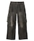 LOW RISE CARGO POCKET DENIM PANTS