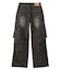 LOW RISE CARGO POCKET DENIM PANTS