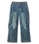 LOW RISE CARGO POCKET DENIM PANTS