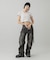 LOW RISE CARGO POCKET DENIM PANTS
