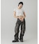 LOW RISE CARGO POCKET DENIM PANTS