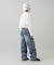 LOW RISE CARGO POCKET DENIM PANTS