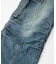 LOW RISE CARGO POCKET DENIM PANTS