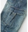 LOW RISE CARGO POCKET DENIM PANTS