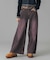 LOW RISE OVERDYED DENIM PANTS