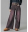 LOW RISE OVERDYED DENIM PANTS
