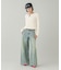 LOW RISE OVERDYED DENIM PANTS