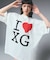 STENCIL I LOVE XG LOGO S/S BIG TEE DRESS