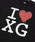 STENCIL I LOVE XG LOGO S/S BIG TEE DRESS