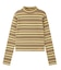 STRIPED HIGH NECK TOP