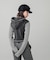 STRIPED SLEEVE COMPACT HOODED TOP