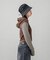 STRIPED SLEEVE COMPACT HOODED TOP