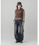 STRIPED SLEEVE COMPACT HOODED TOP