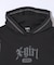 STRIPED SLEEVE COMPACT HOODED TOP