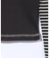 STRIPED SLEEVE COMPACT HOODED TOP