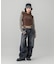 STRIPED SLEEVE COMPACT HOODED TOP