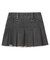 BOX PLEAT DENIM MINI SKIRT