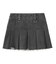 BOX PLEAT DENIM MINI SKIRT