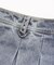 BOX PLEAT DENIM MINI SKIRT