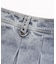 BOX PLEAT DENIM MINI SKIRT