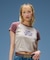 SPRAY AND EMBROIDERY LOGO RAGLAN S/S BABY TEE